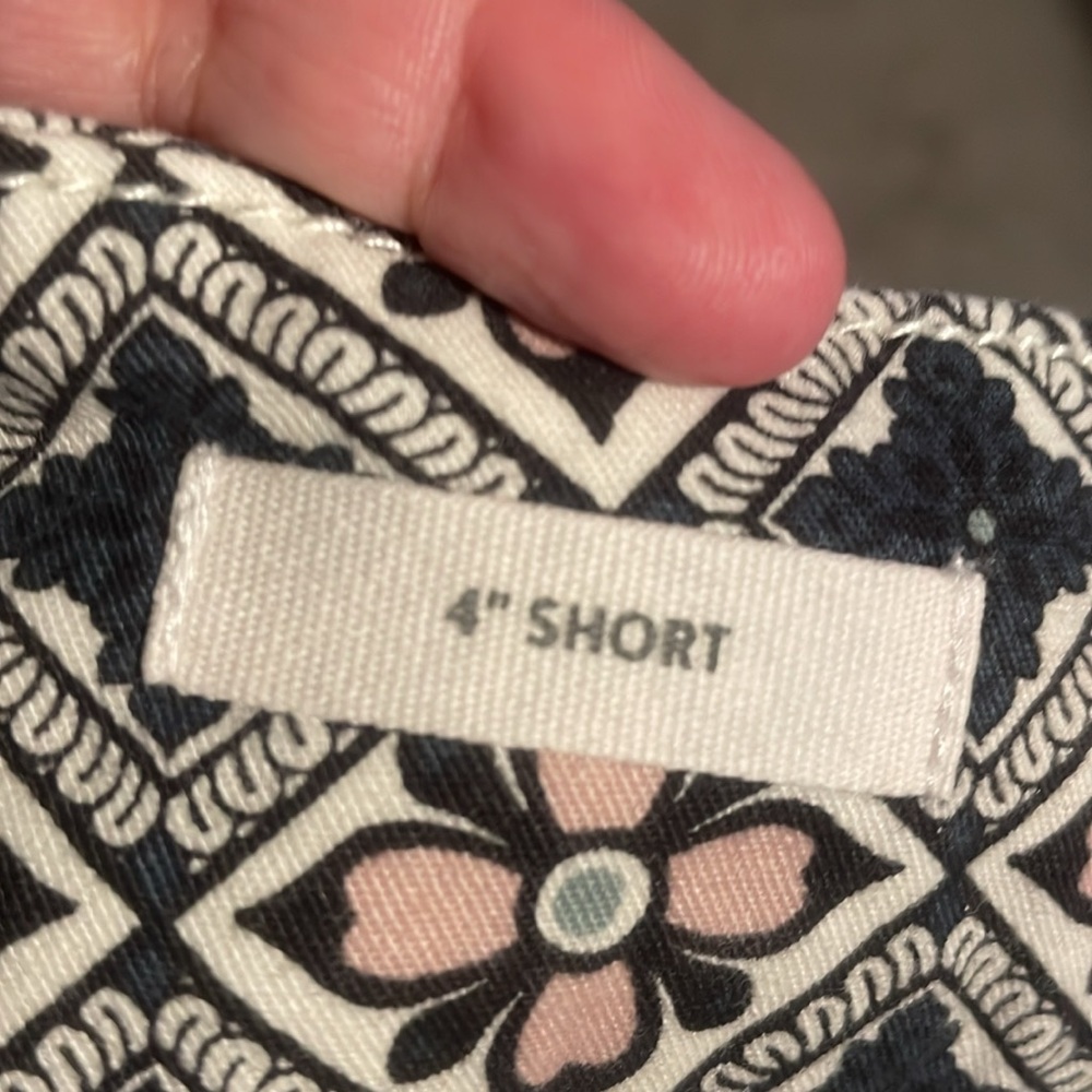 Loft tile patterned shorts cotton bermuda size 2 - Picture 5 of 6
